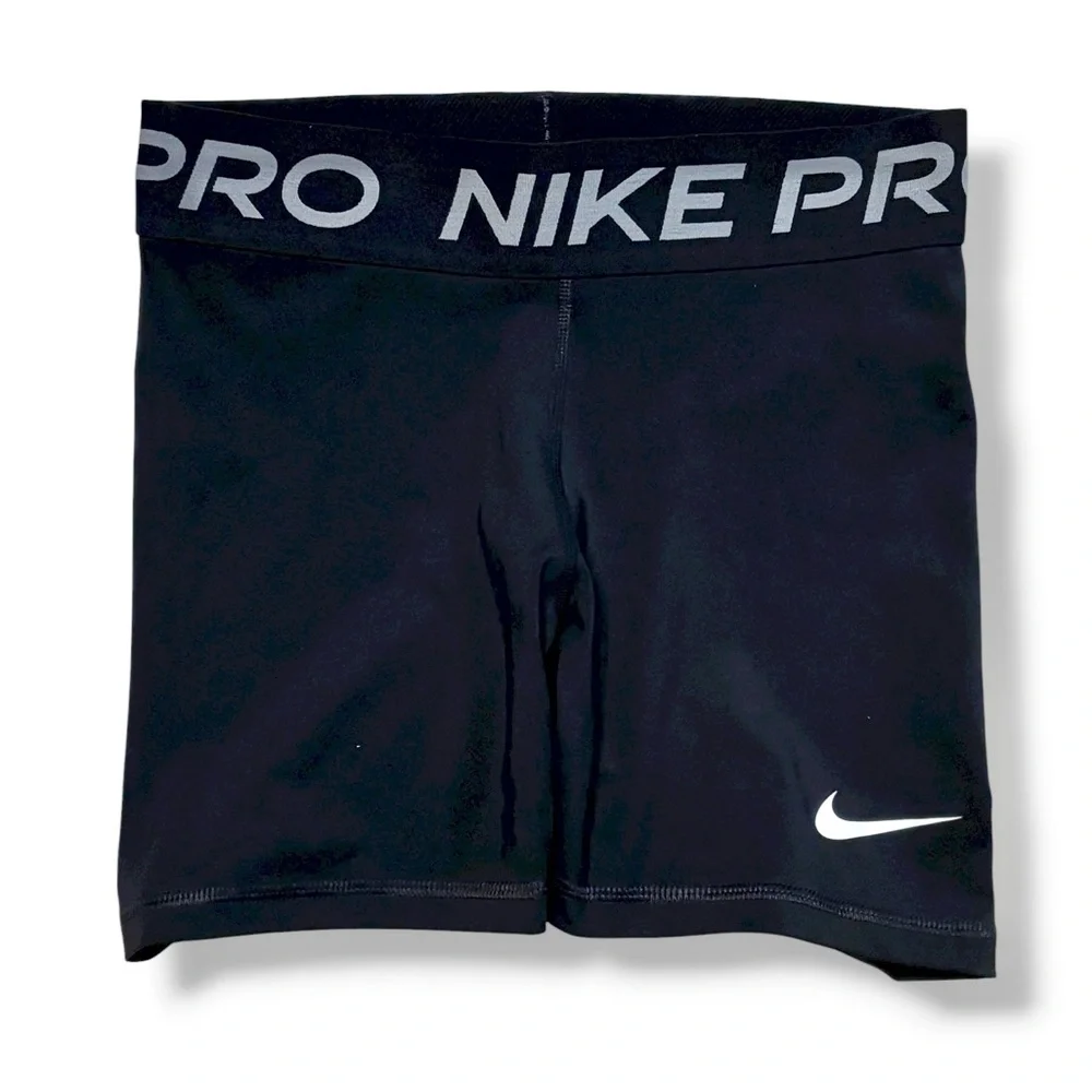 NIKE PRO DRI-Fit 5” Shorts Black/Grey Size Small - Picture 12 of 13